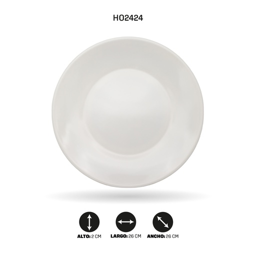 [HO2424] BANDEJA REDONDA MELAMINA CK10210-10" [PAC5282]