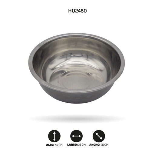 [HO2450] BOWL DE ACERO 25CM [PAC5306]