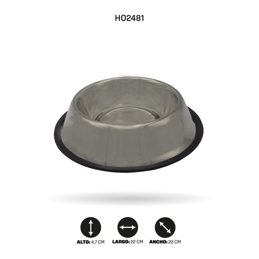 [CA2481] COMEDERO PARA MASCOTAS 22CM [PAC5333]