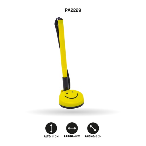 [PA2229] BOLIGRAFO CON BASE CARA FELIZ B-8868 [PAC4490]