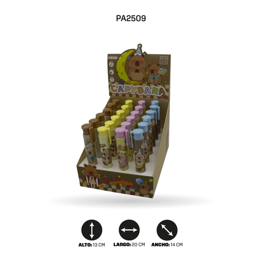[PA2509] BORRADOR CAPYBARA 4 COLORES BD-6213 [PAC4634]