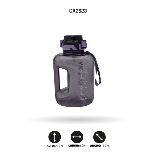 [CA2523] TERMO COLOR LILA CON AGARRADERA  G766 -1590ML [PAC4960]