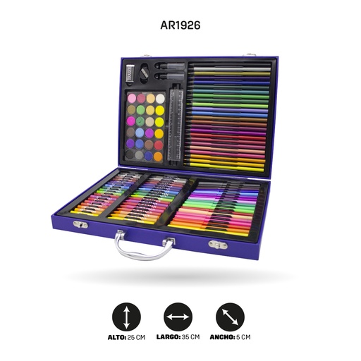 [AR1926] SET DE ARTE MALETA DE ASTRONAUTA Y PONY 128PCS [PAC5399]