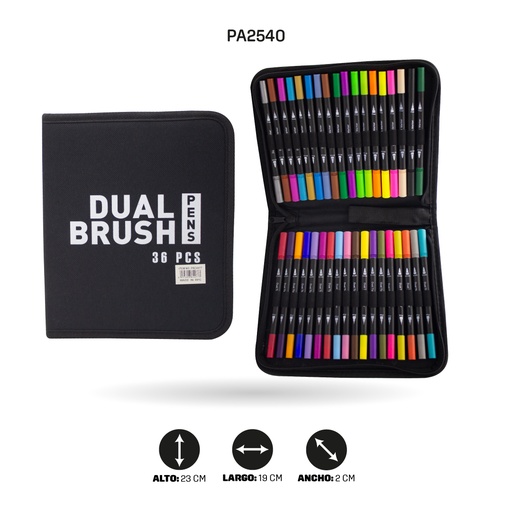 [PA2540] MARCADOR DOBLE PUNTAS 1012 -36PCS [PAC4477]