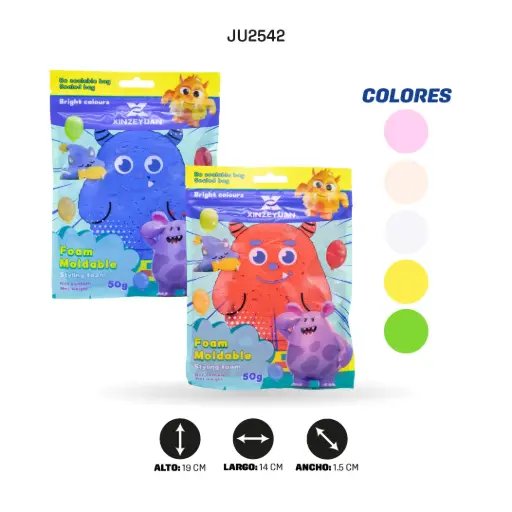 [JU2542] FOAMY MOLDEABLE 50 GRS [PAC4504]