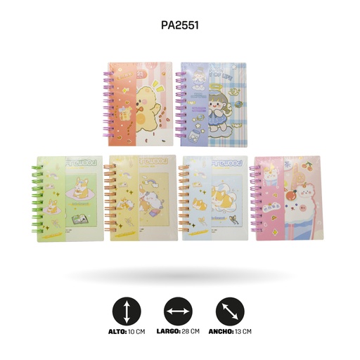 [PA2551] AGENDA MINI NOTAS 80 HOJAS  REF100K [PAC4648]