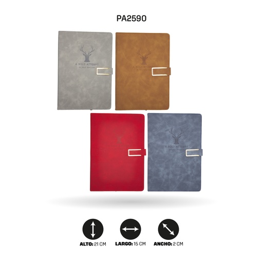 [PA2590] AGENDA CON IMAN  REF 25-2311 4 COLORES  [PAC4658]