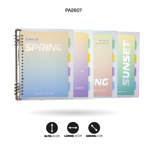 [PA2607] AGENDA A5-1168 8 DE AGUJEROS METALICOS [PAC4667]