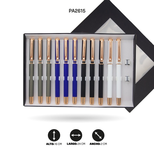 [PA2615] BOLIGRAFO 201 DETALLES  PALO ROSA 4 COLORES METALICO[PAC5232]