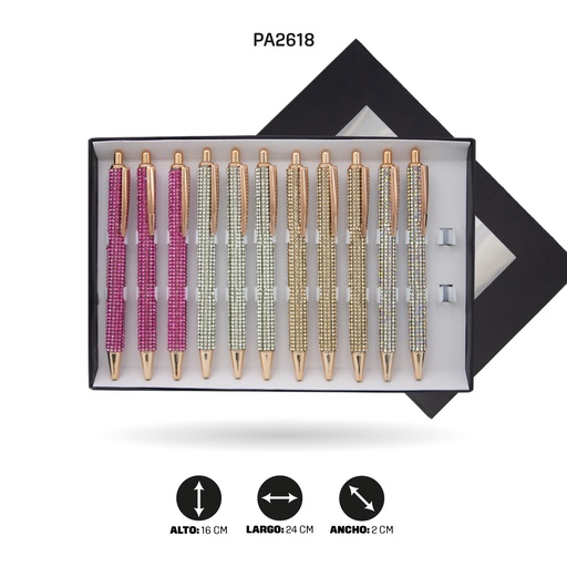 [PA2618] BOLIGRAFO DIAMENTES 4 COLORES [PAC5235]
