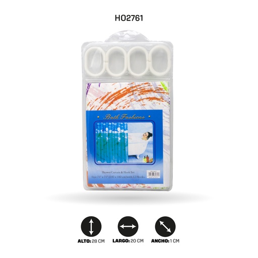 [HO2761] CORTINA PE 401-1 180x180CM [PAC4436]