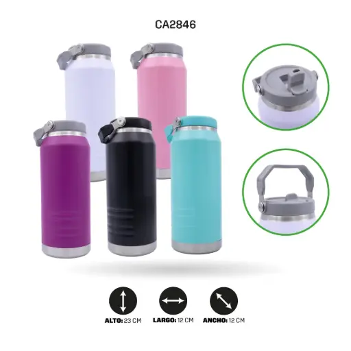 [CA2846] TERMO TERMICO CON MANIJA 1200ML [PAC5904]