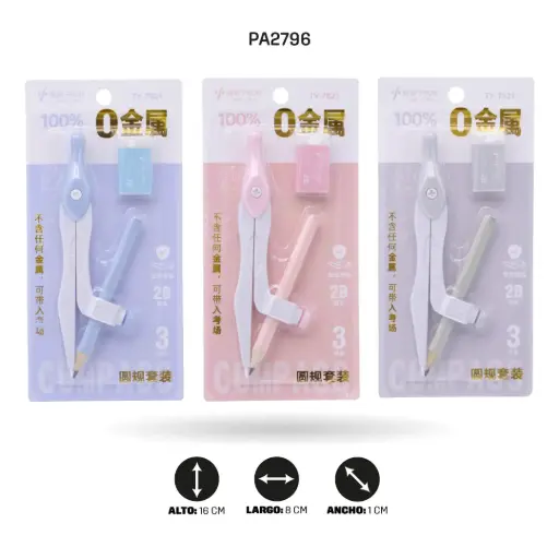 [PA2796] COMPAS CON BORRADOR TY-7821 [PAC6428]